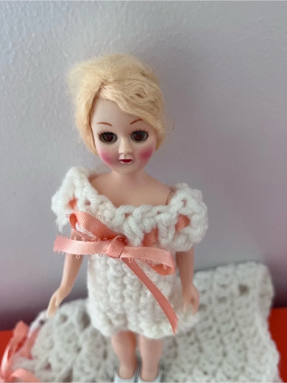 Handmade Crochet Toilet Roll Dolls Barbie Doll Bathroom Kitsch